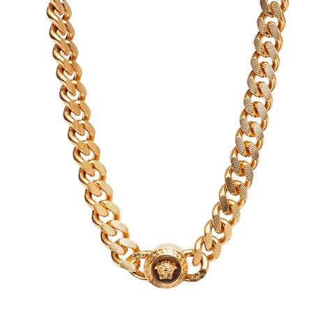 versace gold hah hah|Versace gold necklace.